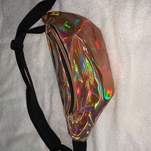 Rose metallic fanny pack